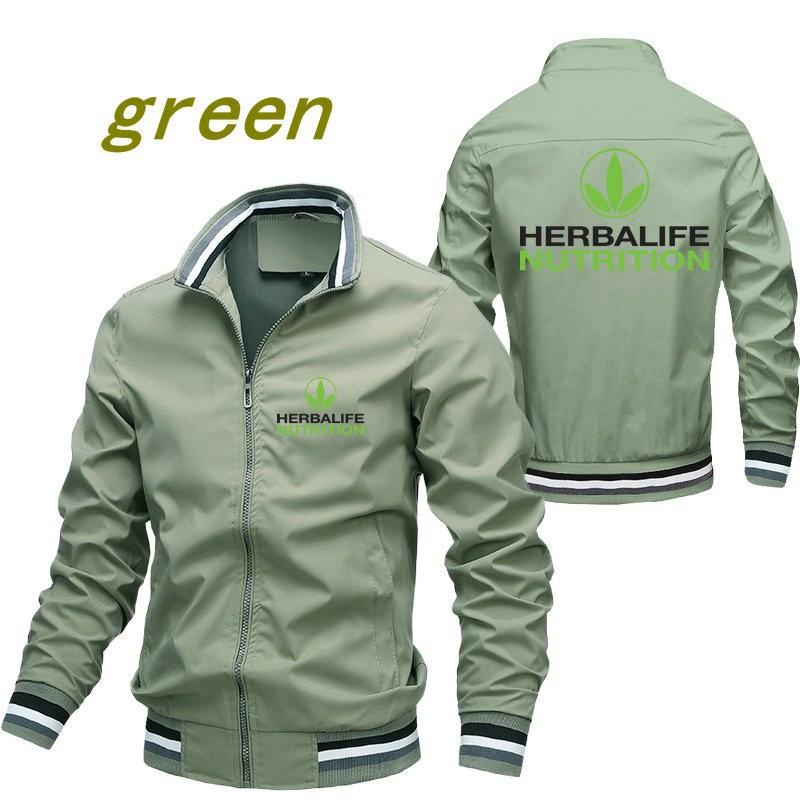 HERBALIFE Áo Khoác Bóng Chày Khóa Kéo Thời Trang Cao Cấp Cho Nam