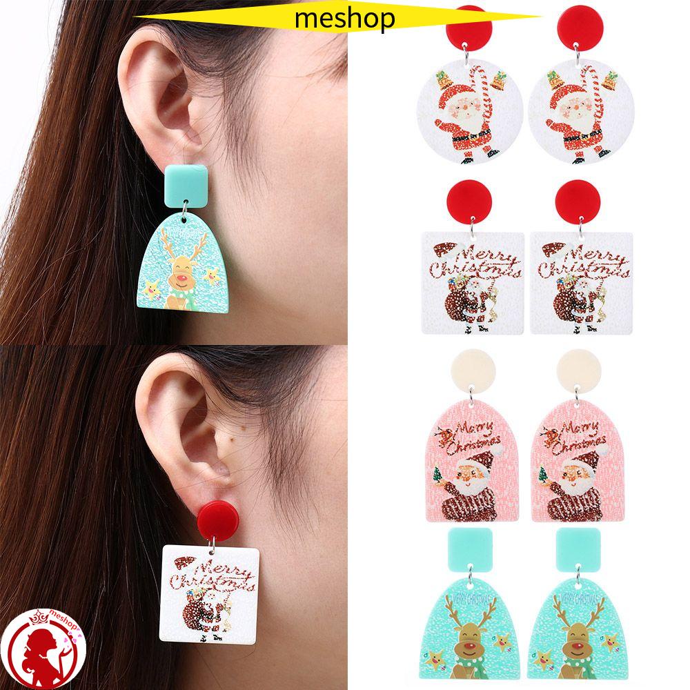 Bông Tai Bằng Acrylic Hình Bông Tuyết Giáng Sinh Sáng Tạo Cho Nữ