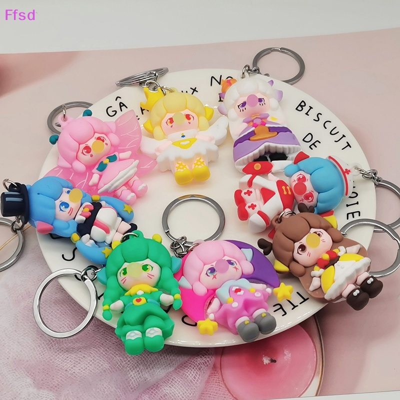 {Ffsd} Móc Khóa Búp Bê Yêu Tinh Bằng PVC Dễ Thương Trang Trí Túi Xách * Bán Chạy