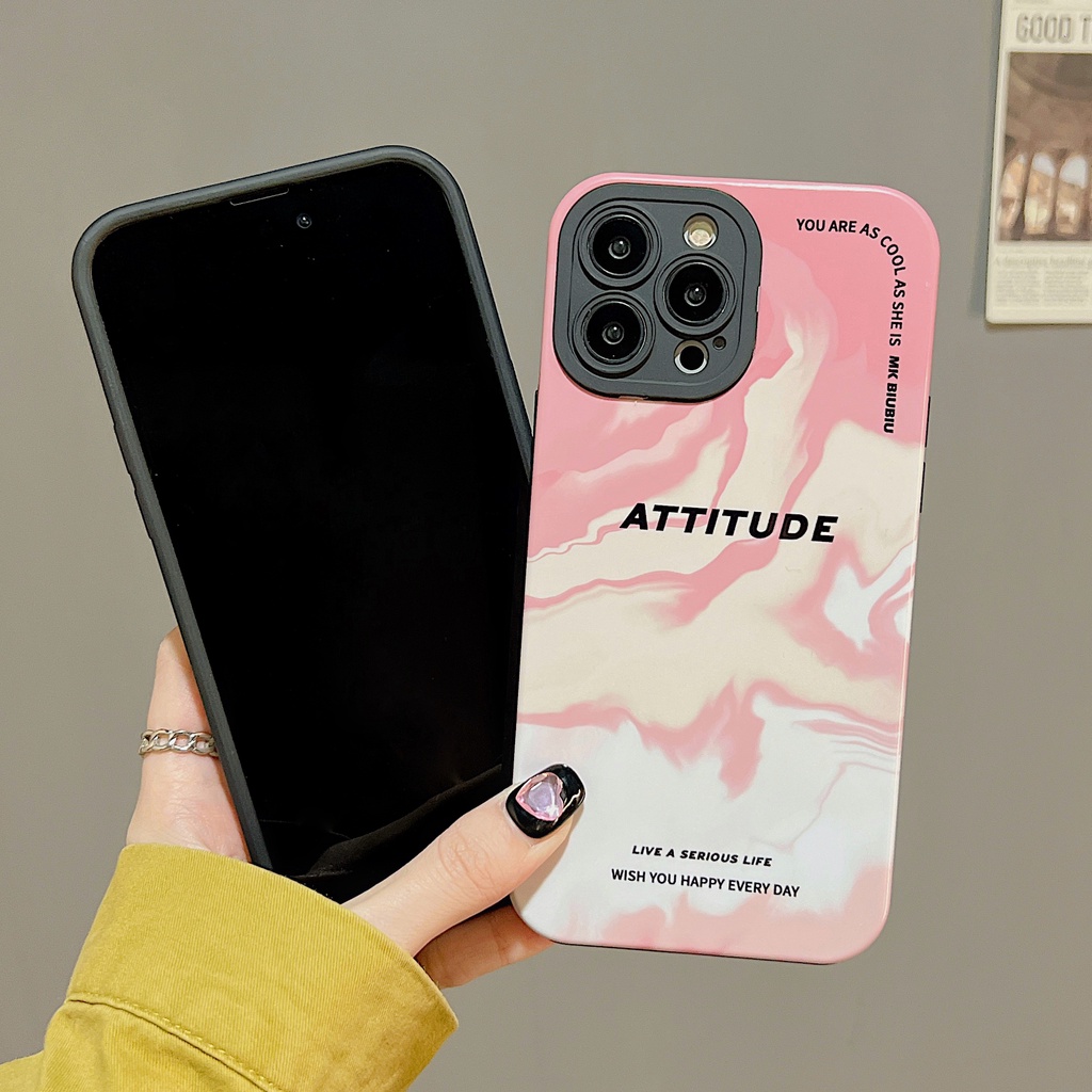 Ốp Điện Thoại PC Cứng Viền Dẻo Họa Tiết Gợn Sóng Nước Độc Đáo Chống Sốc Cho iPhone 11 13 12 14 Pro Max