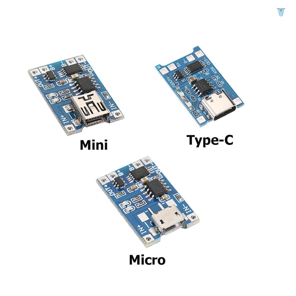 Mô Đun Sạc Pin Lithium Micro / Type-C / Mini USB 5V 1A TP4056 18650 Có Chức Năng Kép 1A Li-ion