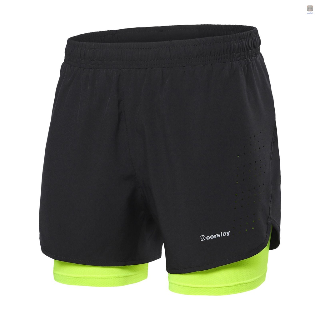 Quần ngắn đi xe đạp 2 Trong 1 Thoáng Khí Mau Khô Cho Nam