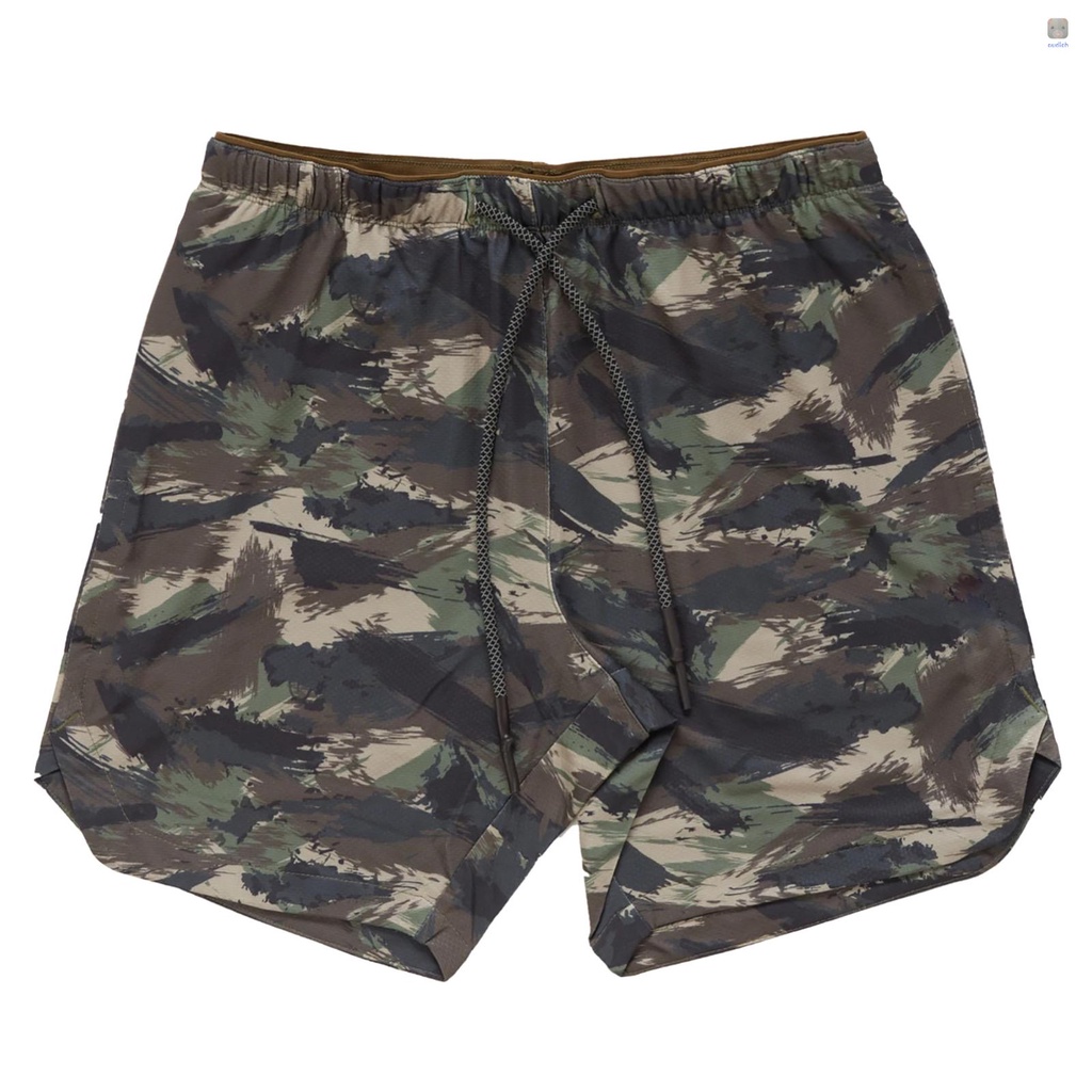 Quần Short Thể Thao Lưng Thun In Họa Tiết Rằn Ri Thời Trang Mùa Hè Cho Nam