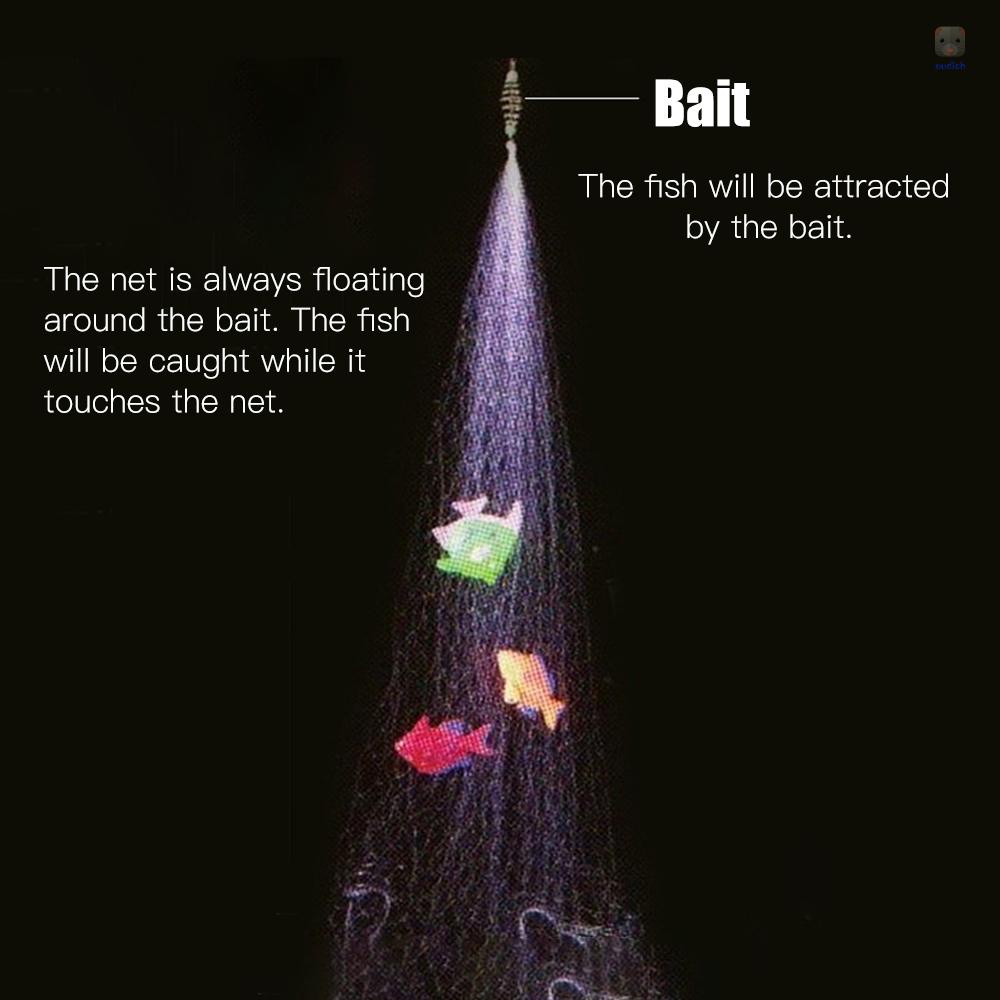 Lưới Đánh Bắt Cá Có Lò Xo Bằng Đồng Phát Quang Tiện Dụng