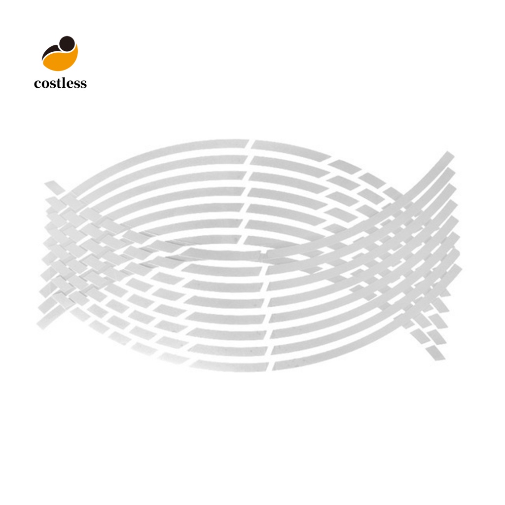 Bộ 16 Miếng Dán Phản Quang Nhiều Màu Sắc Trang Trí Vành Bánh Xe Hơi Xe Máy