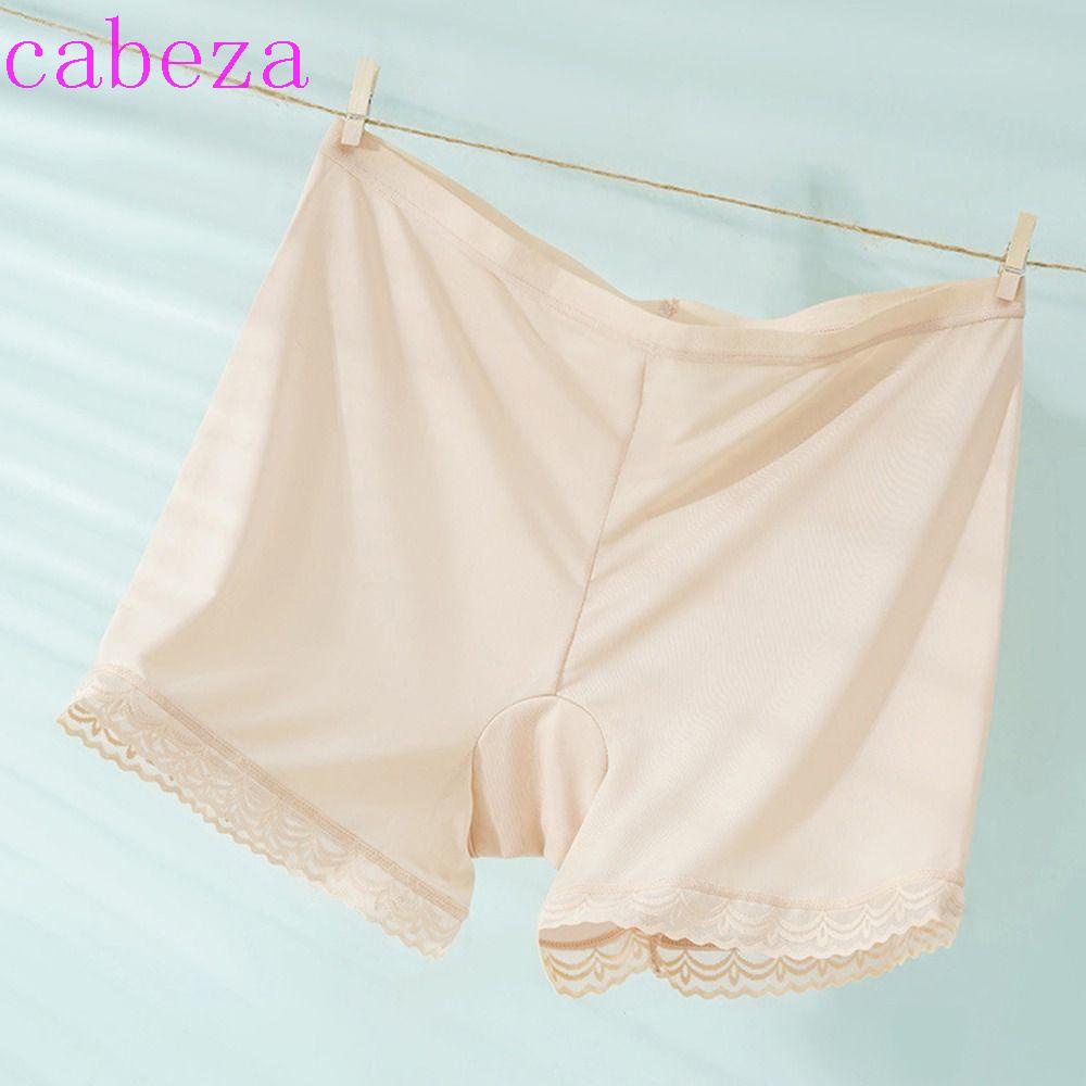 Quần Sooc Cotton Lưng Vừa Co Giãn Không Lộ Viền Ren Thời Trang Mặc Ngủ Cho Nữ