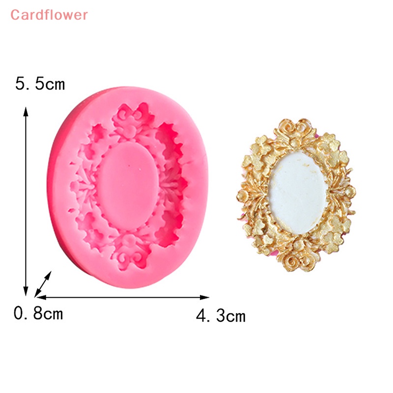 < Cardflower > Khuôn Silicon Làm Khung Ảnh Cổ Điển Phù Hợp Cho Trang Trí Bánh Sô Cô La / Đất Sét Polymer