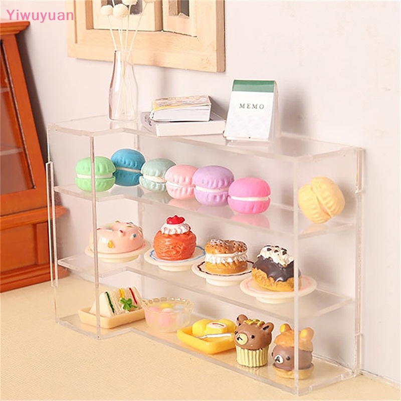 Mô Hình Tủ Trưng Bày Bánh Trong Suốt Trang Trí Nhà Búp Bê 1: 12 Mới
