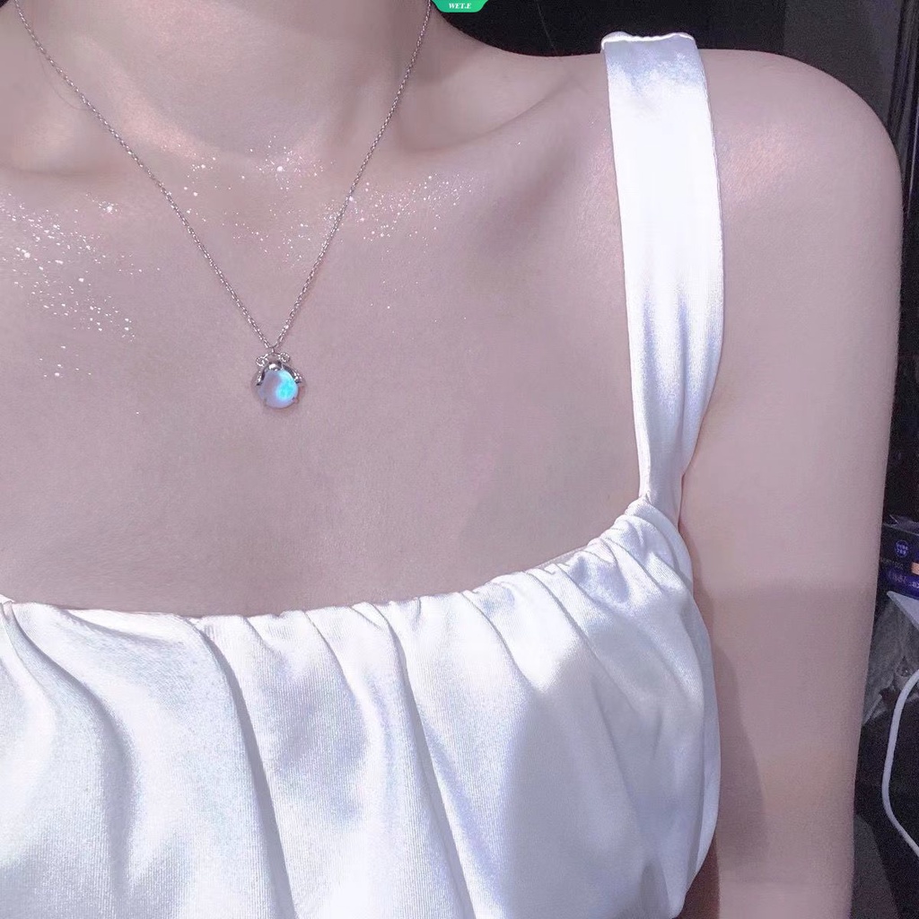 Vòng cổ Đính Đá Mặt Trăng Sang Trọng Lãng Mạn Cho Nữ