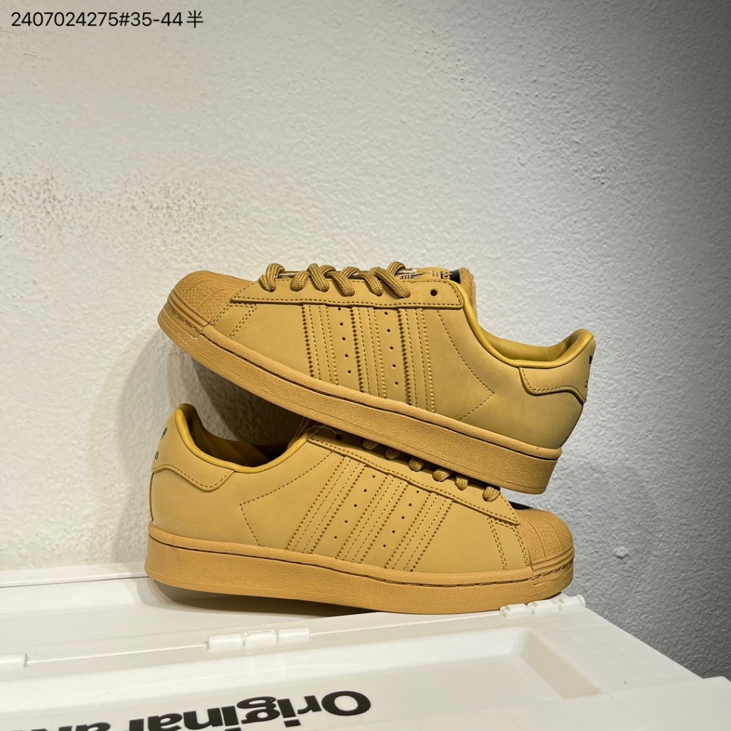 Giày thể thao Adidas Clover Originals Superstar cổ thấp buộc dây giày thông thường Xanh / Xanh / Xanh lục