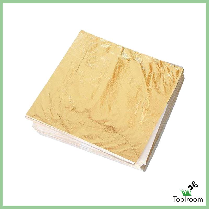 Set 100 Giấy Foil Màu Vàng Kích Thước 14x14cm