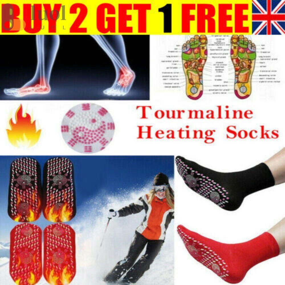 Set 2 Đôi Vớ Tự Sưởi Ấm Mát Xa 4 Màu Tùy Chọn