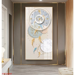 Tranh đồng hồ treo tường trừu tượng hiện đại 02 - tranh tráng gương tri ân thầy cô 20/11