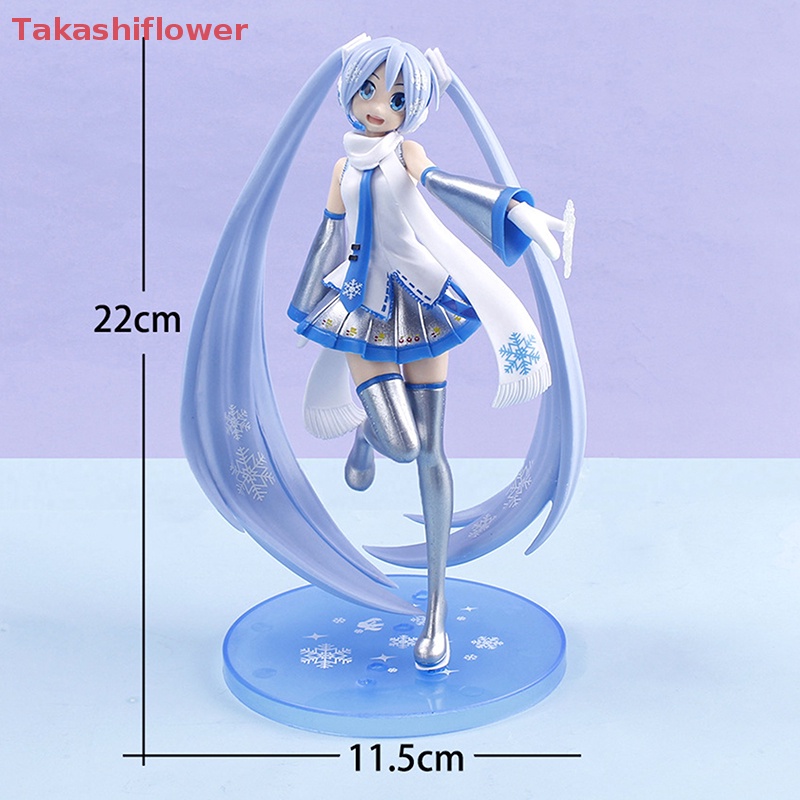 Mô Hình Nhân Vật Miku Bằng PVC Kích Thước 22CM Dùng Làm Quà Tặng Giáng Sinh