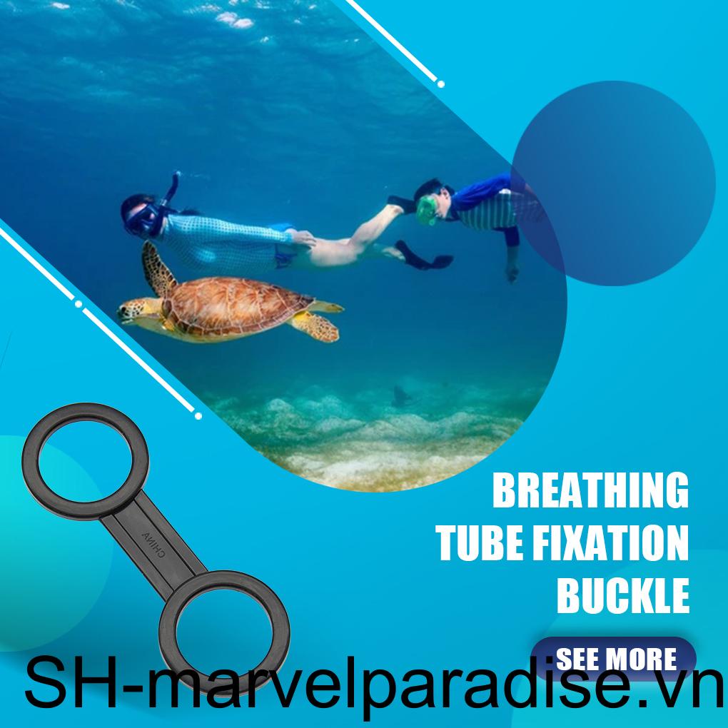 Kẹp Giữ Ống Thở Đôi Bằng Silicon Mềm Co Giãn Tháo Gỡ Nhanh Tiện Lợi Dành Cho Thể Thao Dưới Nước