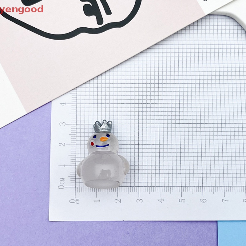 1 Mô Hình Người Tuyết Mini Bằng Nhựa Phát Quang Trang Trí Bảng Điều Khiển Xe Hơi