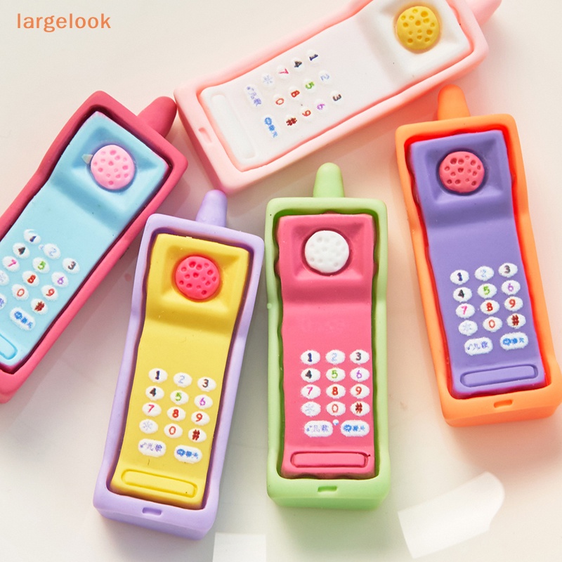 [Biglook] 2 Mô Hình Điện Thoại Di Động Cổ Điển Trang Trí Nội Thất Nhà Búp Bê