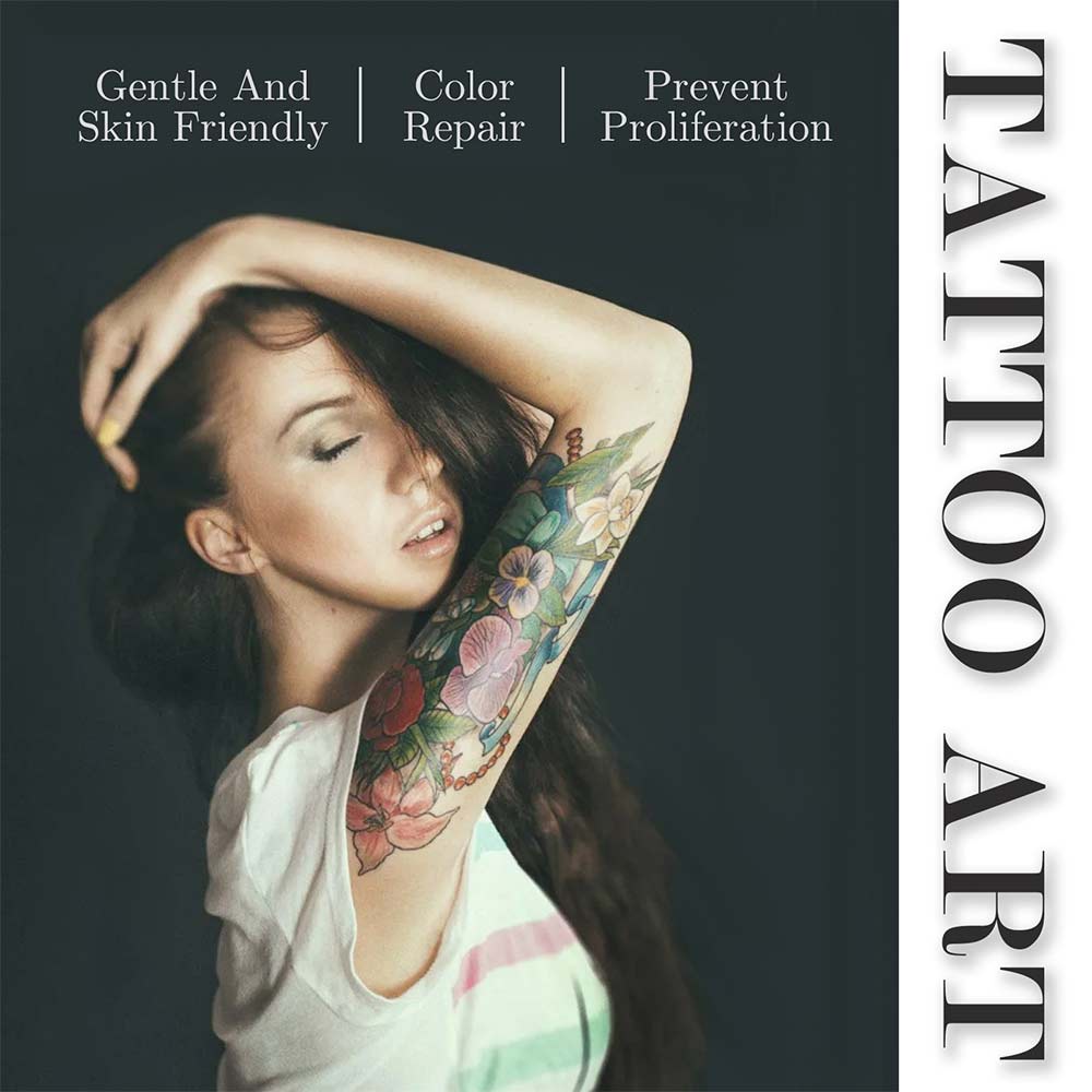 EELHOE Tattoo Repair Cream repairs wounds, reduces swelling, reduces inflammation, moisturizes the skin without affecting the clarity and color of the tattoo