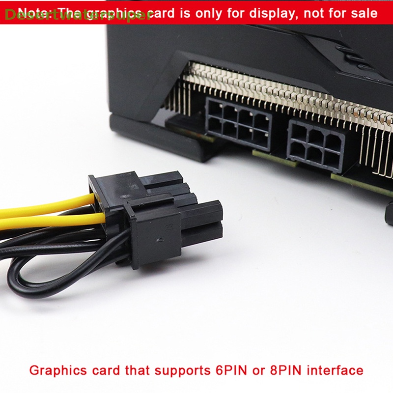 1 Cáp Nguồn 15Pin SATA Male Sang 8Pin (6 + 2) PCI-E Dài 20cm