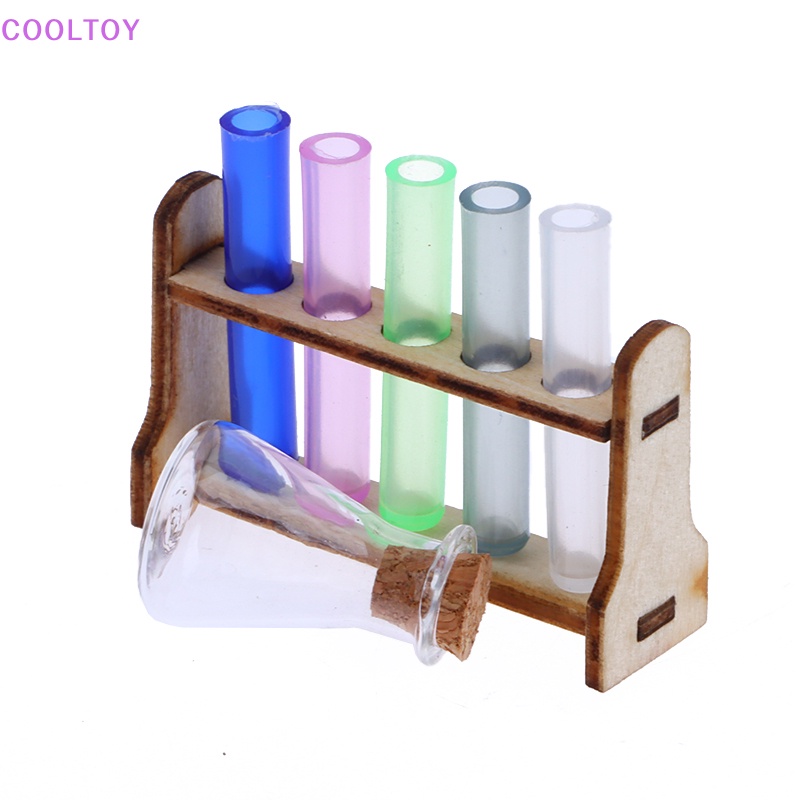 Bộ Giá Đỡ Ống Nghiệm Thử Nghiệm COOLTOY Mini Trang Trí Nhà Búp Bê