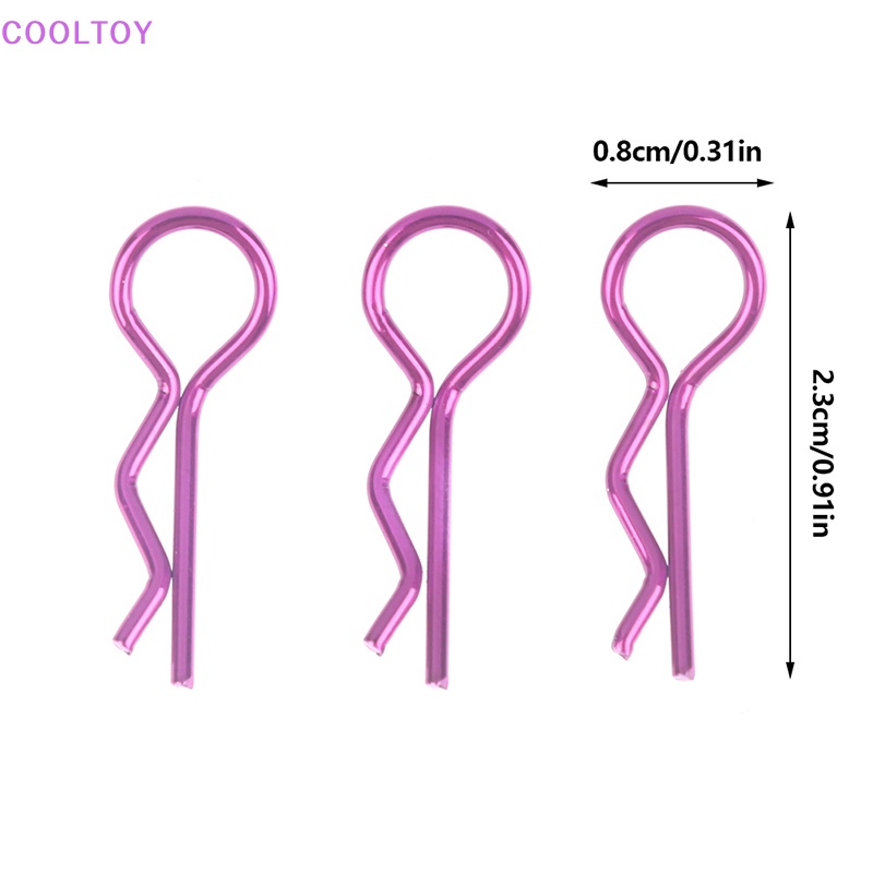 Set 10 Kẹp Kim Loại Cho Xe Đồ Chơi SCX10 Wraith TRX4 TRX6 HSP