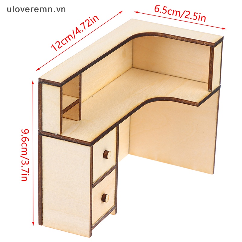 Mô Hình Bàn Tính Tiền Mua Sắm Mini Tỷ Lệ 1: 12 Dùng Trang Trí Nhà Búp Bê