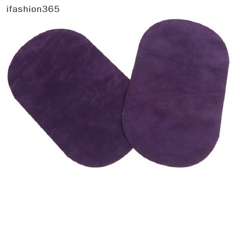 Set 2 Miếng Da Lộn Hình Oval Ủi Đầu Gối DIY Thời Trang ifashion365