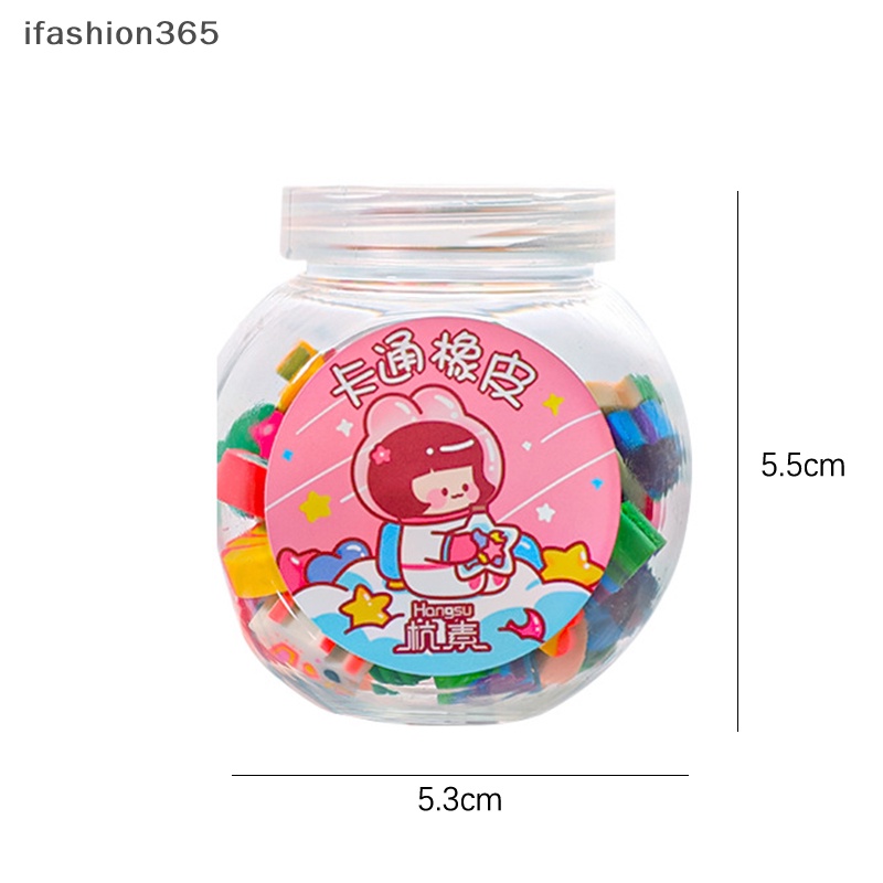 Set 50 Gôm Tẩy Mini Bằng Cao Su Hình Động Vật / Trái Cây Dễ Thương Sáng Tạo ifashion365
