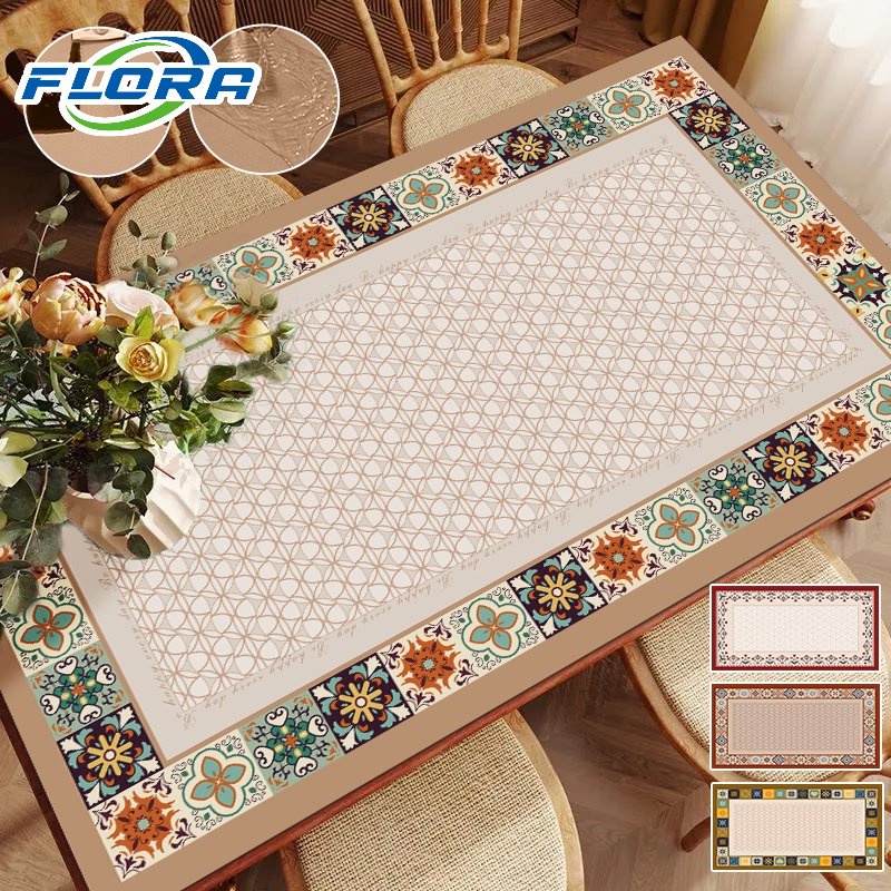 Khăn Trải Bàn Dày Dặn Chống Thấm Nước / Bụi Bẩn Phong Cách Cổ Điển Độc Đáo