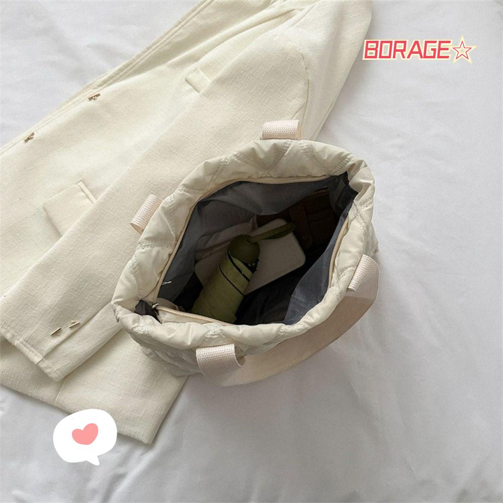 Túi Xách Đeo Vai Chất Liệu Cotton Mềm Mại Đơn Giản Xinh Xắn