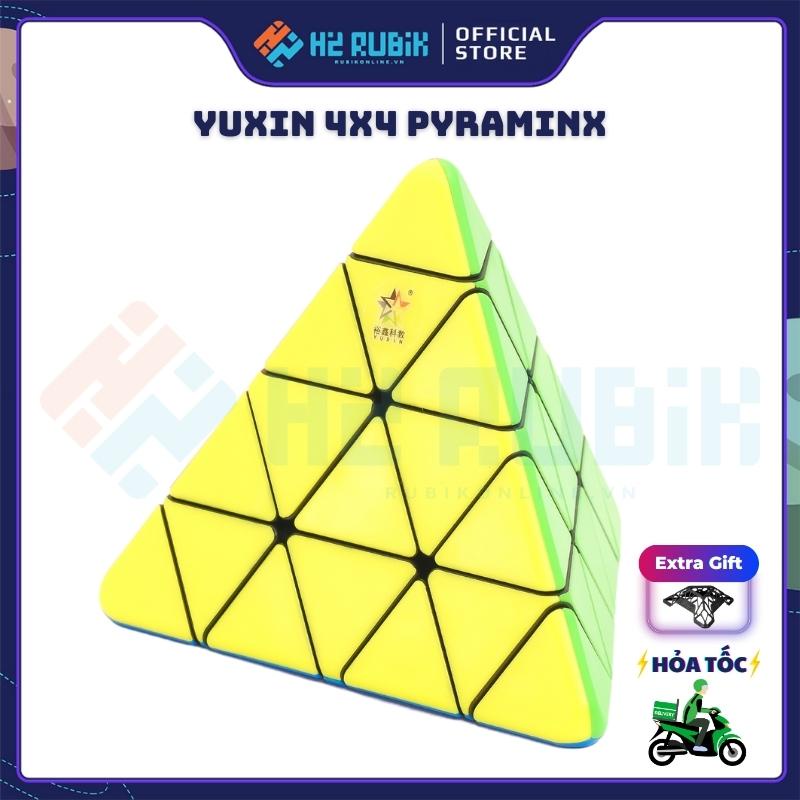 YuXin 4x4 Pyraminx Rubik tam giác 4 tầng Rubik biến thể Cao cấp - H2 Rubik Shop