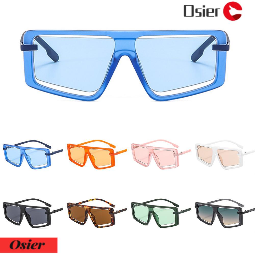 Kính Mát Gọng Vuông Lớn Trong Suốt Chống Tia UV 1 Cho Nữ