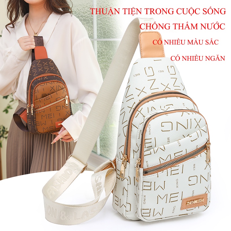 Ba lô du lịch thời trang giản dị; túi đeo trước ngực dễ phối mẫu mới, túi đeo chéo một bên vai túi nữ