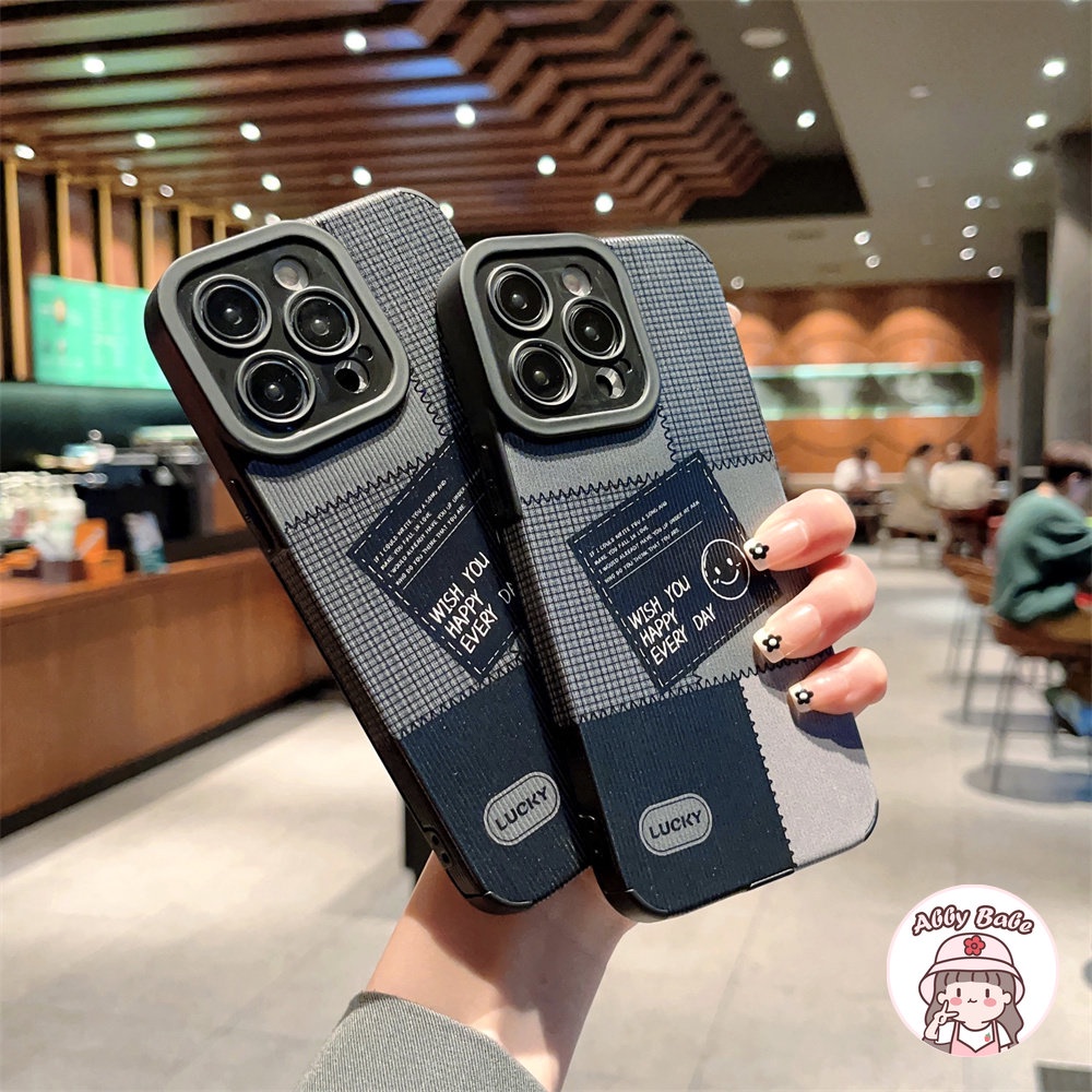 Ốp Điện Thoại Da Giả Viền TPU Dẻo Màu Đen Nhám Thời Trang Chống Bụi Bẩn Cho IPhone 14 Pro Max 11 12 11 Pro Max X 7Plus