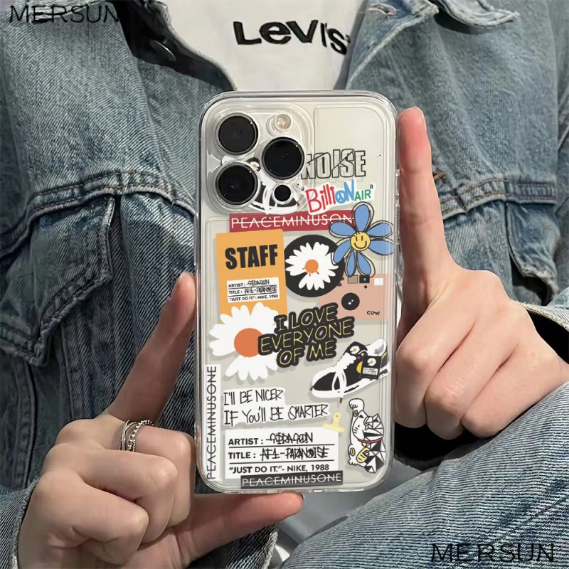 ✅Ốp Điện Thoại Mềm Chống Sốc Họa Tiết Hoa Cúc Đơn Giản Cho Iphone 12 Note 1113Max6In78 14pro plus