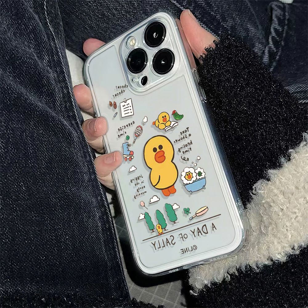 ✅Ốp Điện Thoại Mềm Chống Sốc Hình Vịt Vàng 6In Cho Iphone 14Pro 11Max 1278 13 4TTD