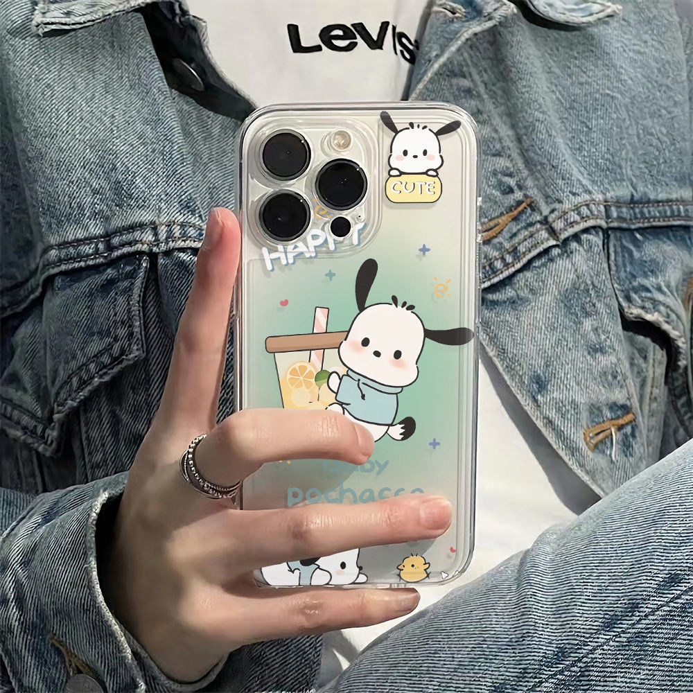 ✅Ốp Điện Thoại Mềm Chống Sốc Hình Cún Pacha 6In Đơn Giản Cho Apple maxiPhone12 1311 plus14pro78 2Z7C