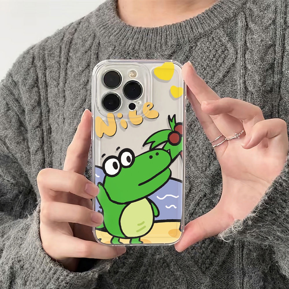 ✅Ốp Điện Thoại Dẻo Họa Tiết Cá Sấu Đơn Giản Chống Sốc Cho iPhone12 max1311 6In7814Pro plus