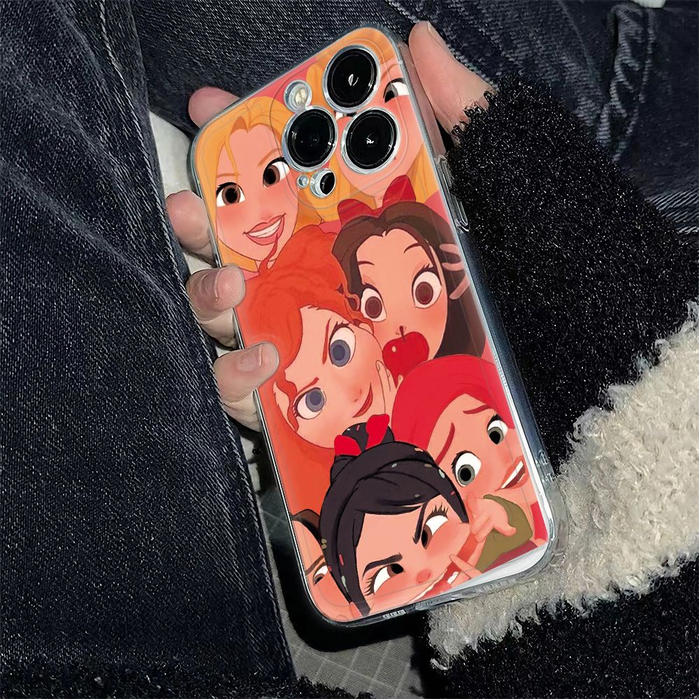 ✅Ốp Điện Thoại Dẻo Họa Tiết Hoạt Hình Công Chúa Dễ Thương Chống Sốc Cho Apple 78 plus 14Pro6Iniphone12 1311max RPKB
