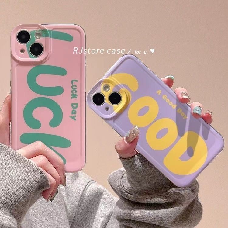 ✅Ốp Điện Thoại Màu Tương Phản In Chữ Tiếng Anh NT9I Cho Iphone18 xs 13 / promax14plus xr12