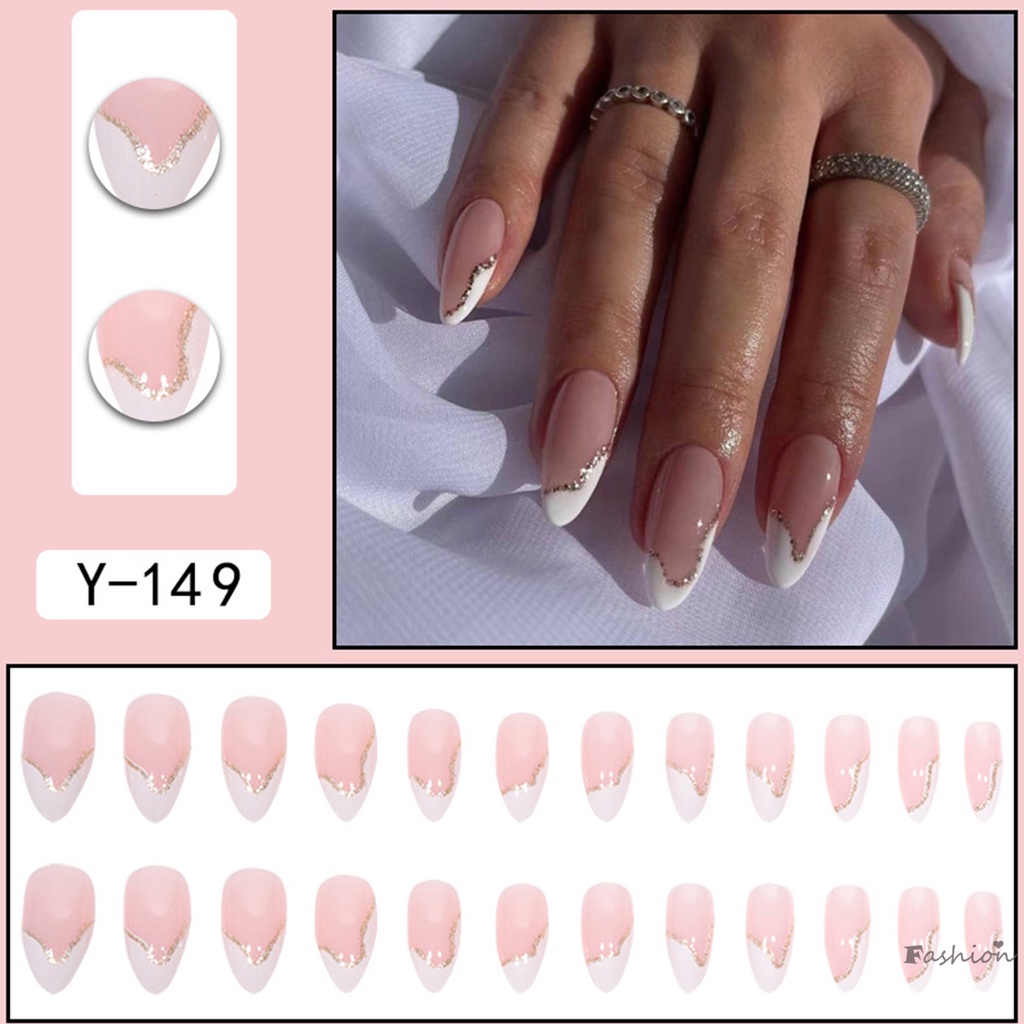 Móng Tay Giả Kiểu Pháp Bất Đối Xứng Kèm Phù Hợp Với Radian Và Độ