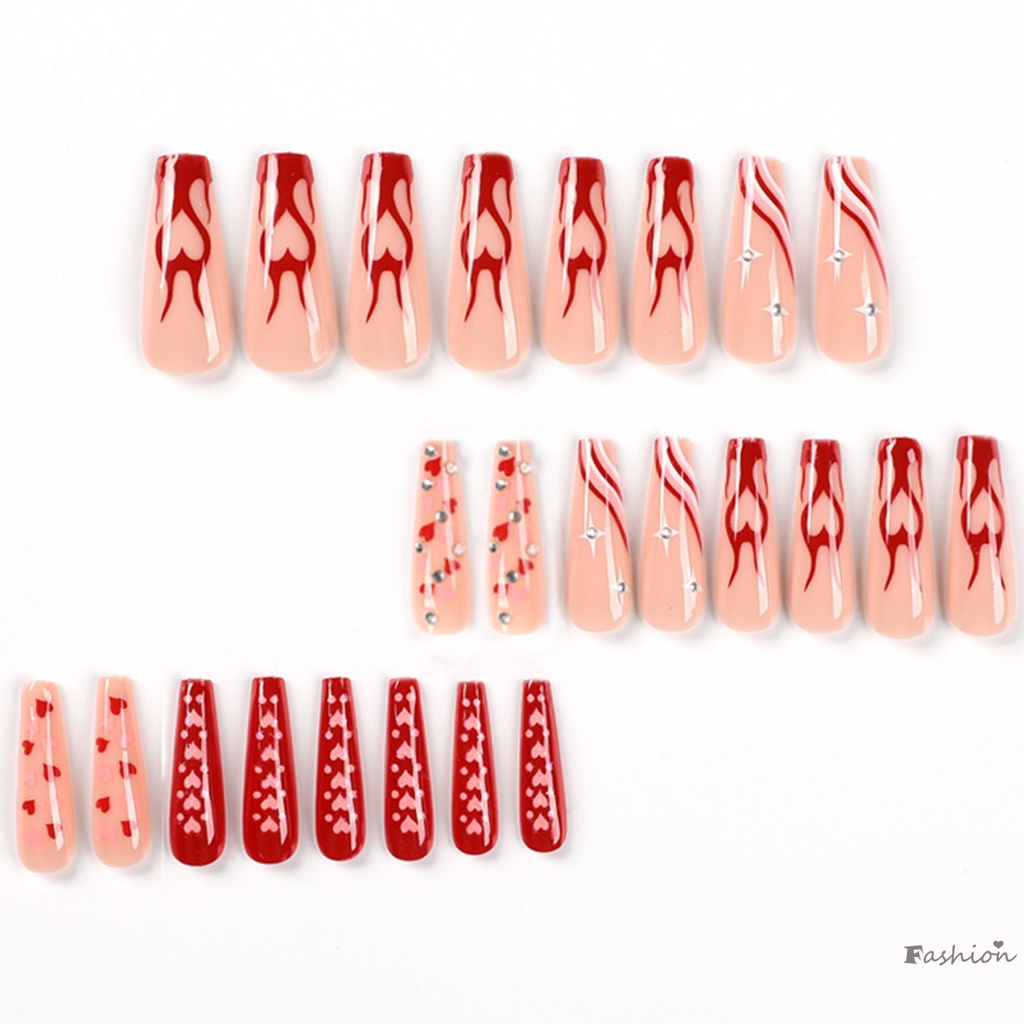 Sơn Móng Tay Bóng Họa Tiết Gợn Sóng Dài Chắc Chắn &amp; Không Phai Màu Phong Cách