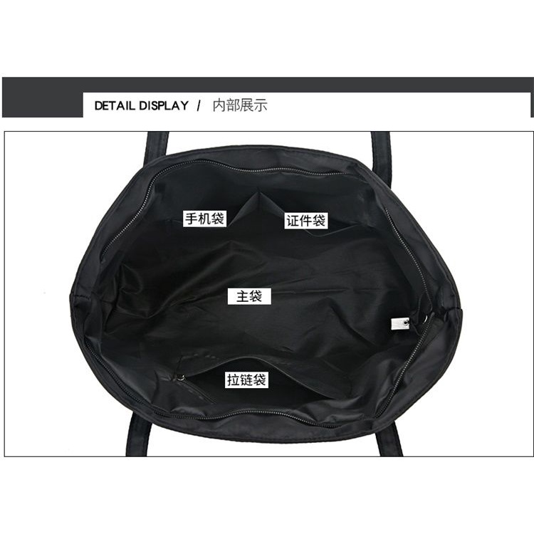 Túi Xách tote Vải oxford Cỡ Lớn Chống Thấm Nước Thiết Kế Đơn Giản