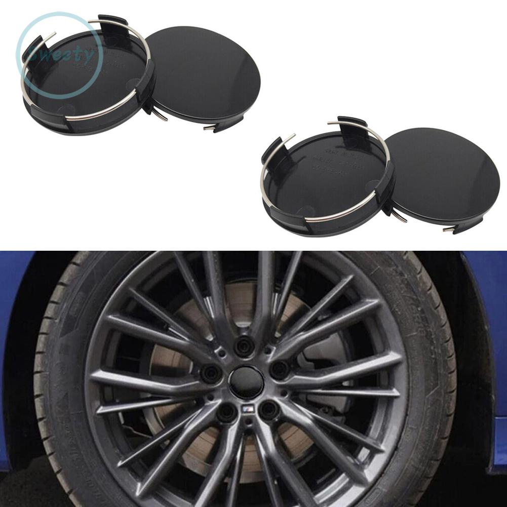 Set 4 Nắp Đậy Trục Bánh Xe Hơi 59mm / 65mm Bằng ABS Màu Đen Chuyên Dụng