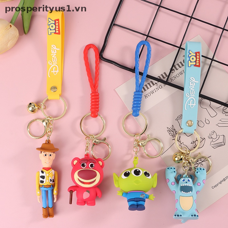 DISNEY [prosperityus1] Móc Khóa Búp Bê Hoạt Hình Toy Story Buzz Lightyear Woody Lotso [VN]