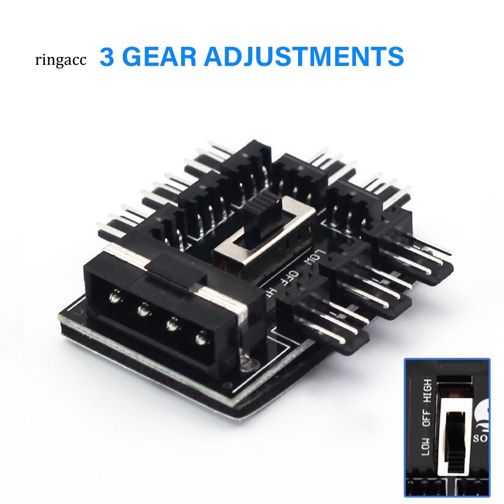 Bộ Chuyển Đổi Quạt Tản Nhiệt 2 Chiều 1 Sang 8 Cho Máy Tính