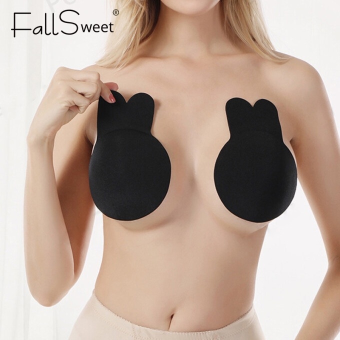 Miếng dán nâng ngực FALLSWEET bằng silicon vô hình không dây size lớn sử dụng được nhiều lần