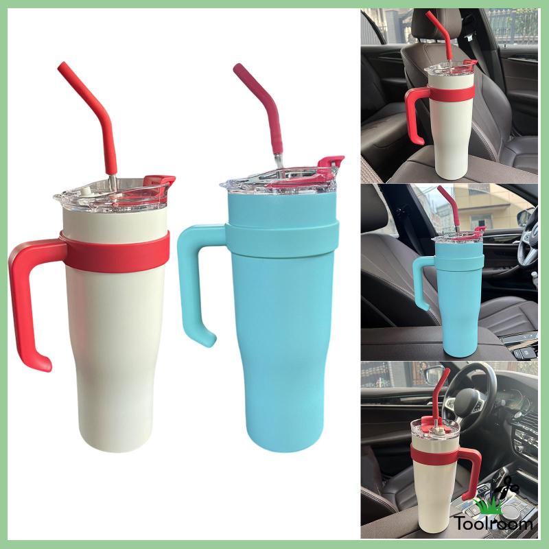 Cốc Đựng Cà Phê Cách Nhiệt Kèm Ống Hút Và Nắp Đậy Cho Xe Hơi / Du Lịch