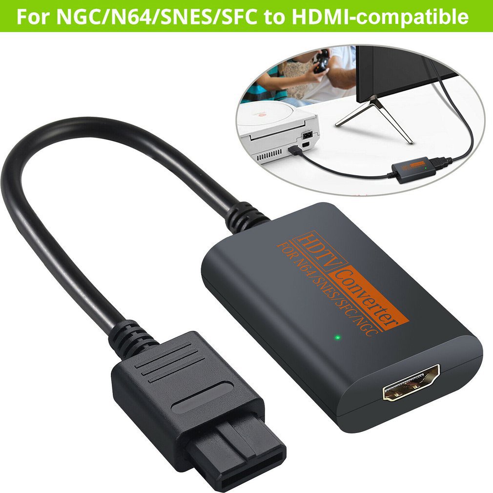 Ad Ter For Ngc/Snes/N64 To Hdmi-Compatible Converter 64 Plug And Play Full Digital Cable [Q/15]