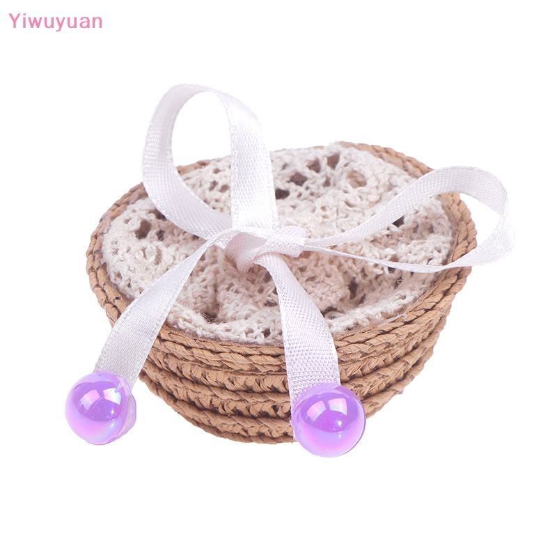 Giỏ Rơm Thủ Công Mini Dễ Thương Trang Trí Nhà Búp Bê Mới